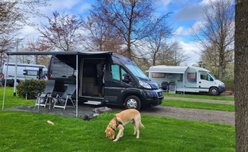 Hymer 2 pers. Rent a Hymer camper in Maarheeze? From €85 pd - Goboony photo: 1