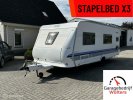 Hobby 560 KMFE 3X stapelbed rondzit vastbed issabella tent foto: 0