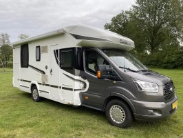 Chausson Flash 718 EB 2015 Queensbed Hefbed 