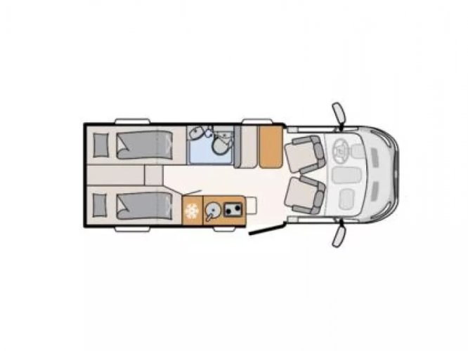 Dethleffs Globebus GO T45 - 220cm breed -  foto: 20