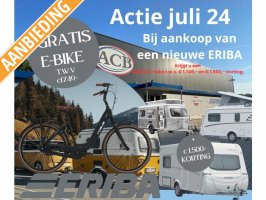 Eriba Touring 530 1.500,- voordeel+E-bike 