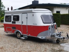 Eriba Touring Troll 530 Rockabilly Luifel Fietsen 