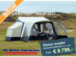 Camp-let North 2023 Demo-model, incl.uitbouw! 