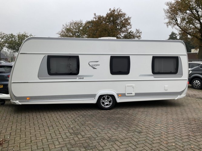 Fendt Caravan SAPHIR 560 Airco AUTO-Luifel Mover Queensbed! foto: 1