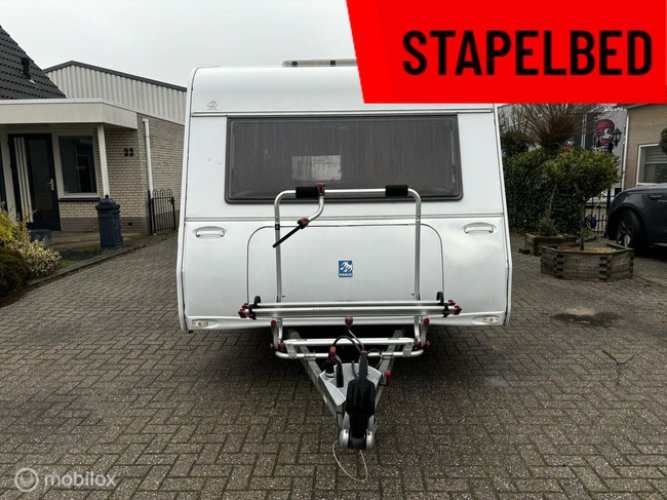 Knaus sport 500 TK KINDERKAMER stapelbed rondzit