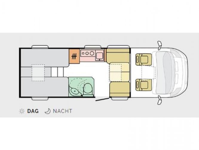 Adria Compact Axess DL enkele bedden / 699 cm  foto: 20