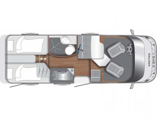 LMC Cruiser 646 V Compact b=220 CM 