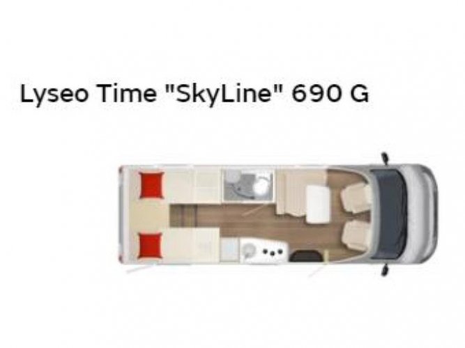 Bürstner Lyseo Time T Skyline 690 g - APARTE BEDDEN foto: 9