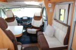 Adria Coral S 670 SLT , Halve-dinette, zijbank ,  2 draaistoelen, enkele-bedden- laag , airco, Bj. 2010 Marum ( Groningen ) foto: 3