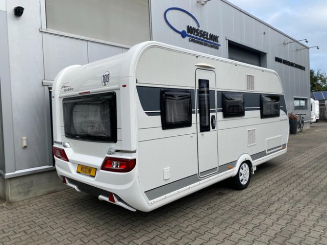 Hobby De Luxe Edition 495 UL Enkele bedden Mover Voortent INCLUSIEF STALLING