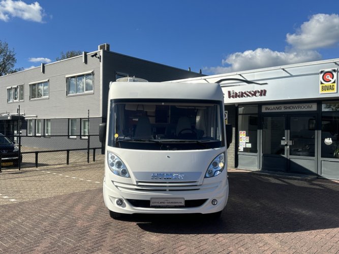 Hymer EX 578 150 pk org nl camper nap logisch euro 5 enkele bedden+hefbed luifel grote garage elktr schotel 2x tv camera oven foto: 1