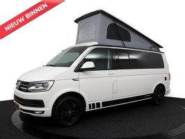 Volkswagen Transporter Buscamper 2.0 TDI 140Pk Aut/DSG-7 Lang | California-look | 4-Pers | Breed-bed | Slaap-hefdak |TOPSTAAT