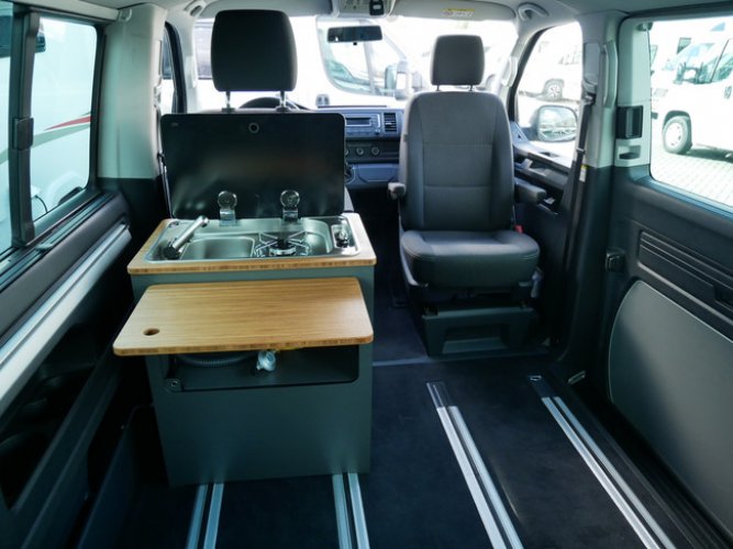 Volkswagen T6 Multivan Benzine, Buscamper met Easy fit Slaaphefdak!! foto: 11