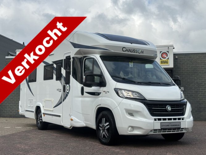 Chausson Welcome Travel Line 711 automaat 2x ruime hefbed camera leder standkachel ruime indeling rondzit hoofdfoto: 1