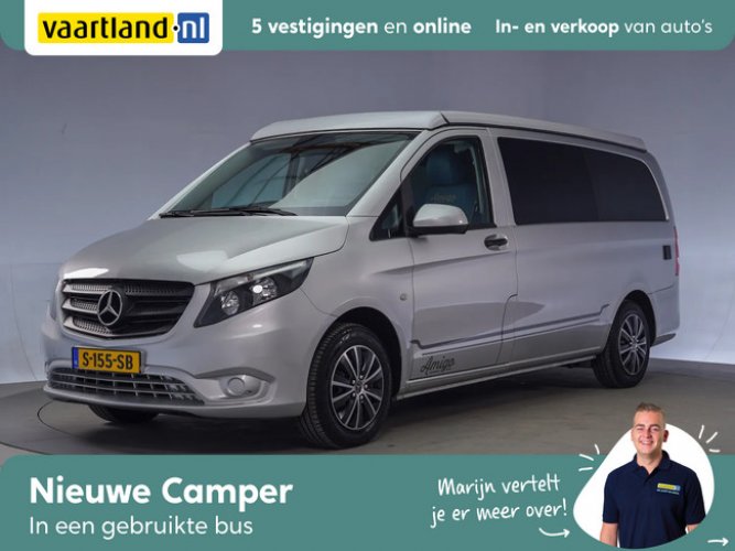 Mercedes-Benz Vito 109 CDI 90 PK AMIGO buscamper [ hefdak zonnepaneel nieuwe inbouw ]