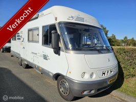 Hymer E690 integraal 116PK ☆Dakairco, draaistoelen, cruise☆