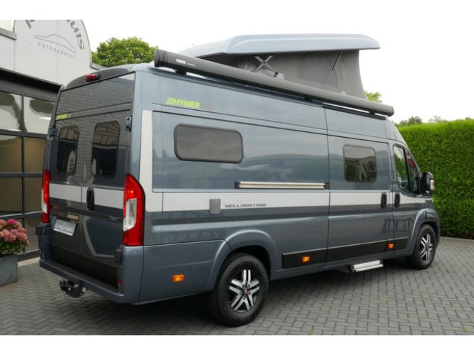 Hymer Yellowstone 640 Hymercar Hefdak 150 pk AUTOMAAT Euro6 Fiat Ducato **Lengtebedden/Hefdak met 2 slaapplaatsen/Trekhaak/NL Camper/S