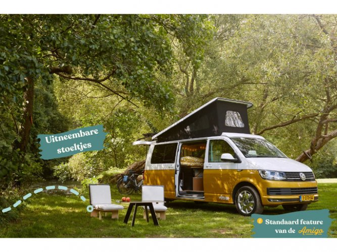 Volkswagen Transporter California 2.0 TDI 150 PK AMIGO buscamper [ hefdak zonnepaneel nieuwe inbouw ] foto: 12