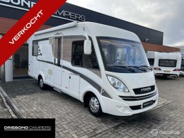 Hymer B598 Premiumline Queensbed Hefbed Luifel Zonnepaneel