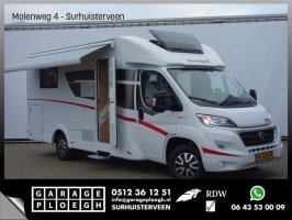 Fiat Sunlight T69S 2.3D 141PK Airco Cruise 4-Slaapplek Luifel Fietsendrager Garage 4 Persoons Queensbed Incl.BTW Carado Hymer Capron