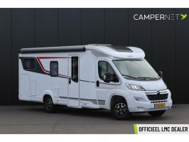 LMC Tourer T730G 165pk | Luifel | Lengtebedden | Gescheiden douche | Zenec Navigatie | Fietsendrager |