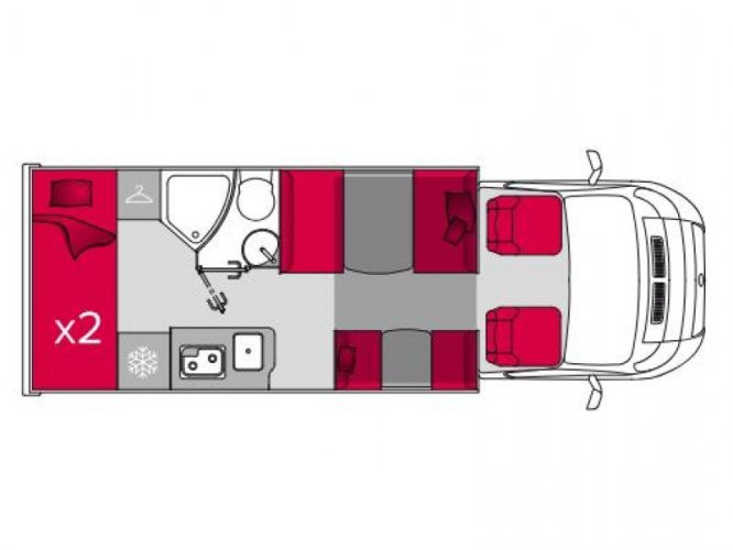 Pilote P 696 S Hefbed+S-bed  foto: 1