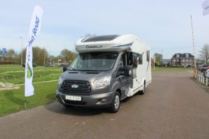 Chausson Welcome 718 XLB uit 2017 met 155 PK, EURO-5, ruime rondzit dmv draaistoelenin hoogte verstelbaar Queensbed & Hefbed Marum