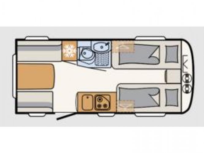 Dethleffs Nomad Avantgarde 460 EL ex-verhuur / lengtebedden  foto: 22