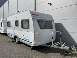 Dethleffs Caravans DETHLEFFS EG2 DWARSBED RONDZIT FIETSENDRAGER TRUMATIC KACHEL