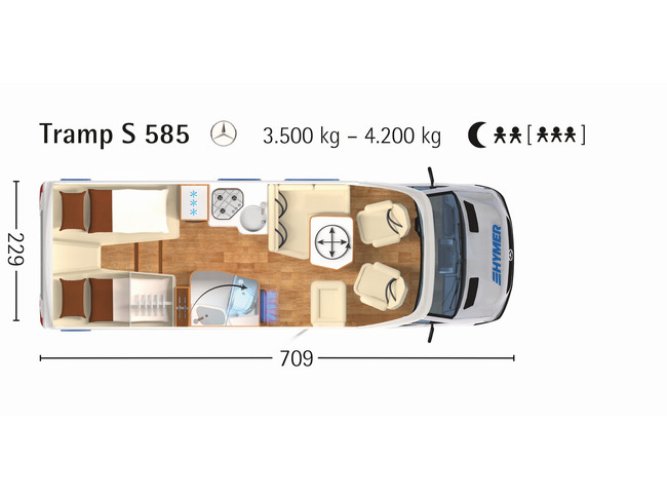 Hymer Tramp S 585 Mercedes foto: 1