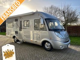 Hymer B 654 SL roof air conditioning and tow bar