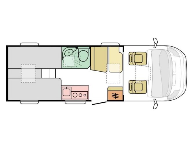 Adria Compact SL automaat / enkele bedden 