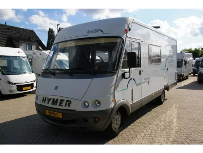 Hymer B654 Treinzit, fransbed,hefbed 